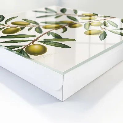 Boîte à clés murale décorative Olives sur une branche