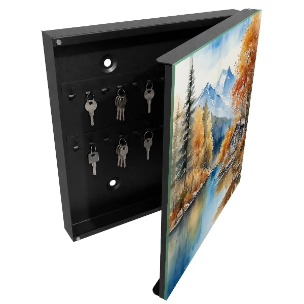 Armoire à clés décorative Automne en montagne