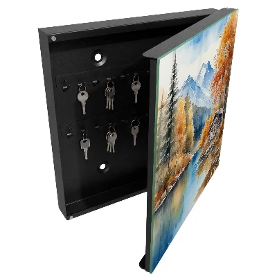 Armoire à clés décorative Automne en montagne