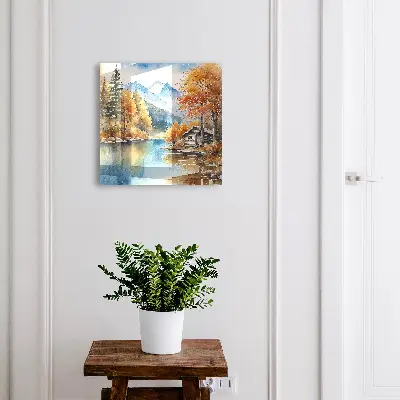 Armoire à clés décorative Automne en montagne
