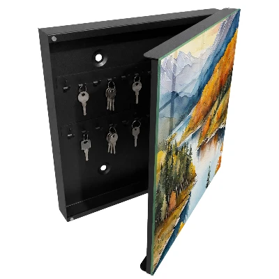 Armoire à clés design Automne en montagne