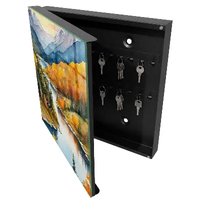 Armoire à clés design Automne en montagne