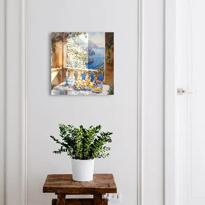Boîte à clés murale décorative Petit-déjeuner sur la terrasse