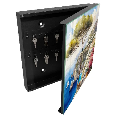 Armoire à clés design Paysage méditerranéen