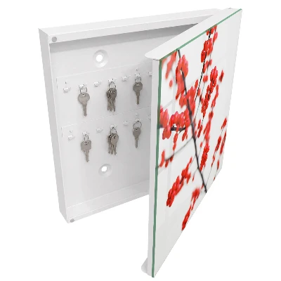Armoire à clés design Baies rouges