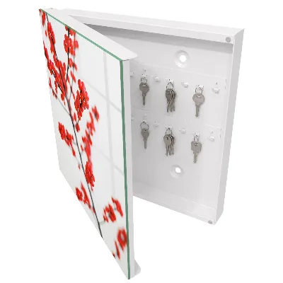 Armoire à clés design Baies rouges