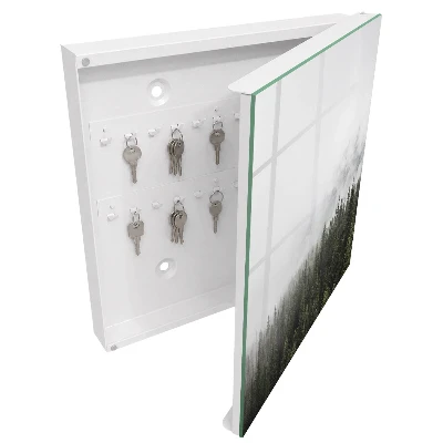 Armoire à clés décorative Pins brumeux
