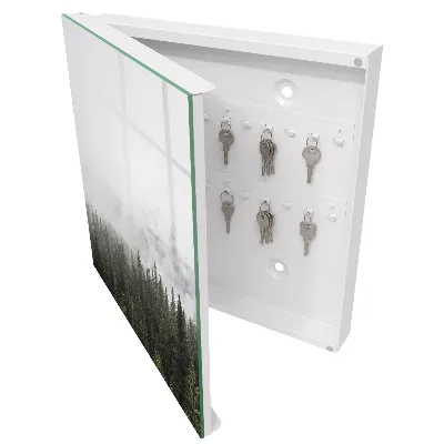 Armoire à clés décorative Pins brumeux