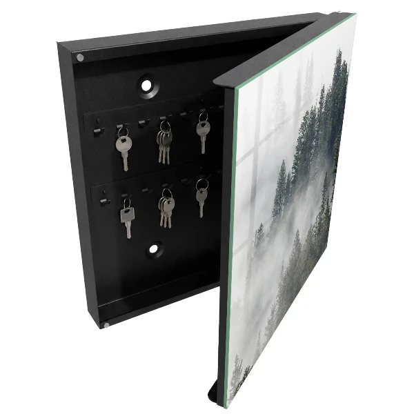 Armoire à clés décorative Forêt brumeuse