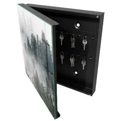 Armoire à clés décorative Forêt brumeuse