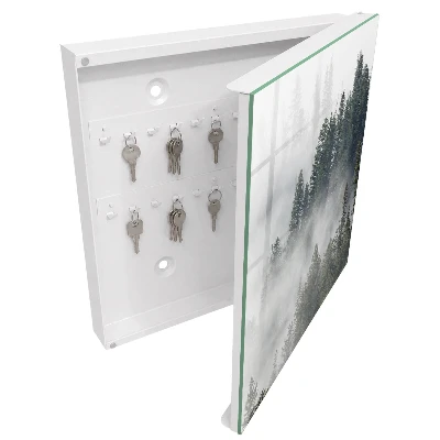 Armoire à clés décorative Forêt brumeuse