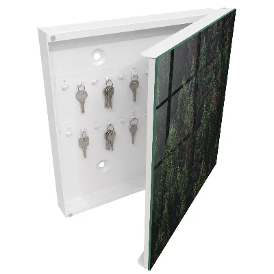 Armoire à clés décorative Forêt verte