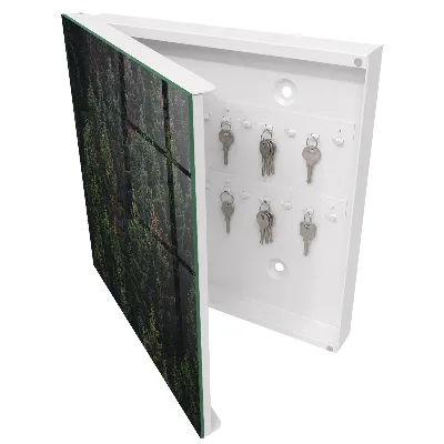 Armoire à clés décorative Forêt verte