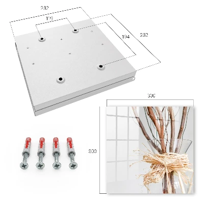 Armoire à clés design Branches dans un vase