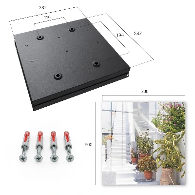 Boîte à clés murale décorative Escaliers avec plantes