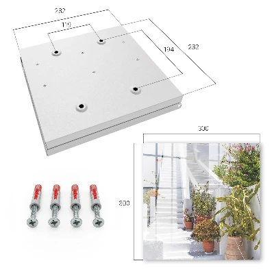 Boîte à clés murale décorative Escaliers avec plantes