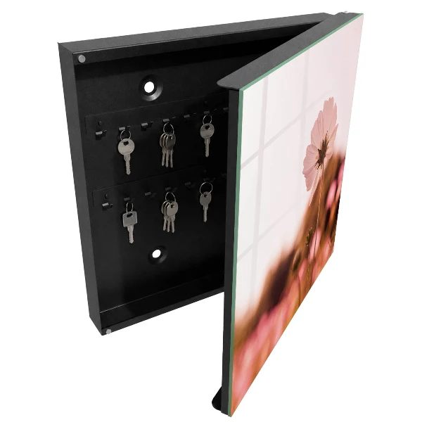 Armoire à clés design Élégance florale