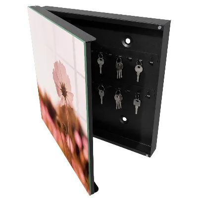 Armoire à clés design Élégance florale