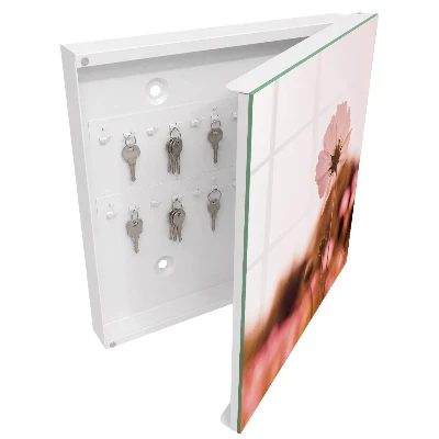 Armoire à clés design Élégance florale