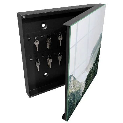 Armoire à clés design Montagnes arc-en-ciel