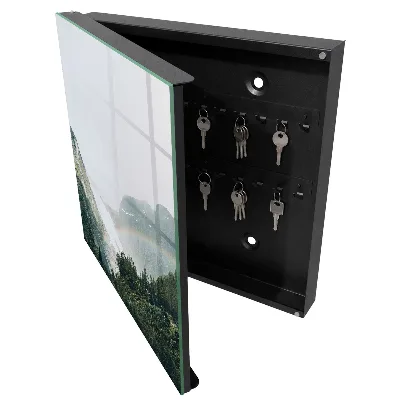 Armoire à clés design Montagnes arc-en-ciel