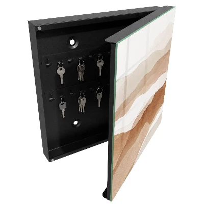 Armoire à clés design Vagues pastel