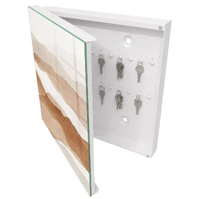 Armoire à clés design Vagues pastel
