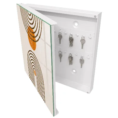Armoire à clés design Géométrie rétro