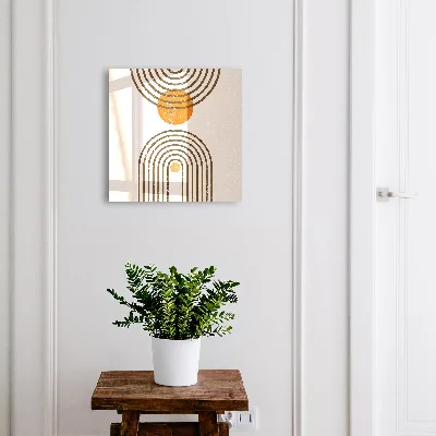 Armoire à clés design Géométrie rétro
