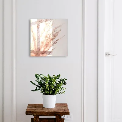 Boîte à clés murale décorative Herbe bohème pastel