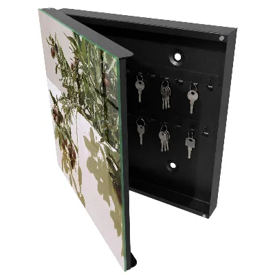 Armoire à clés design Branche d'olivier