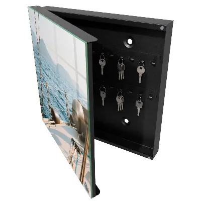 Armoire à clés décorative Voyage en mer