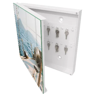 Armoire à clés décorative Voyage en mer