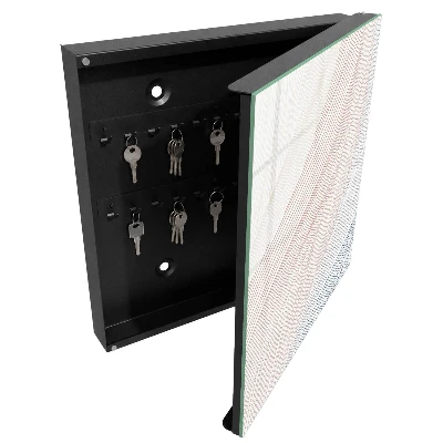 Armoire à clés décorative Lignes ondulées