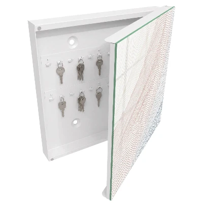 Armoire à clés décorative Lignes ondulées