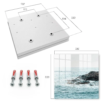 Armoire à clés design Vagues de la mer