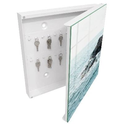 Armoire à clés design Vagues de la mer