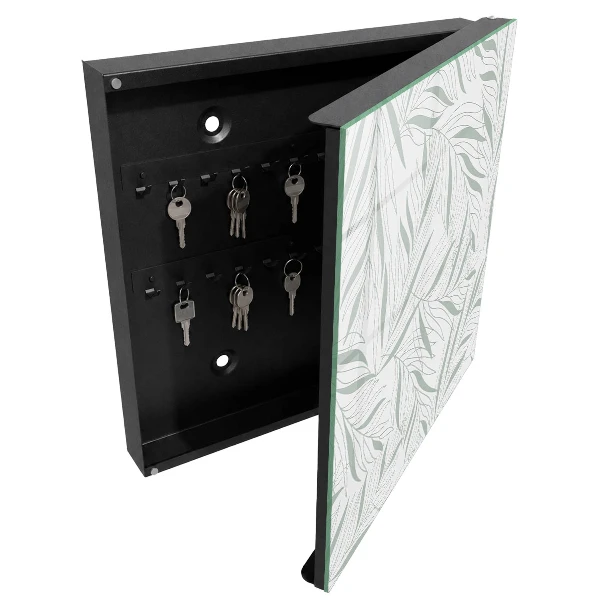 Armoire à clés décorative Motif de feuilles