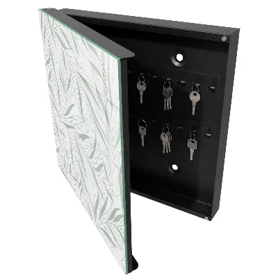 Armoire à clés décorative Motif de feuilles