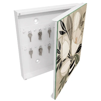 Armoire à clés design Minimalisme floral