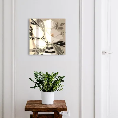 Armoire à clés design Minimalisme floral