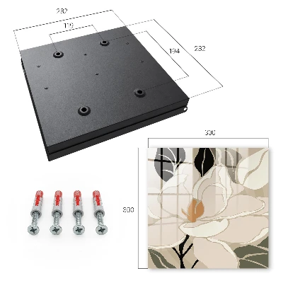 Armoire à clés décorative Élégance végétale
