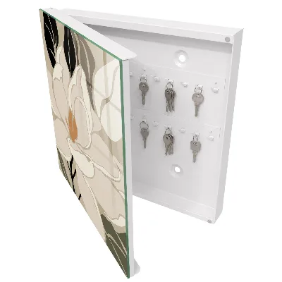 Armoire à clés décorative Élégance végétale