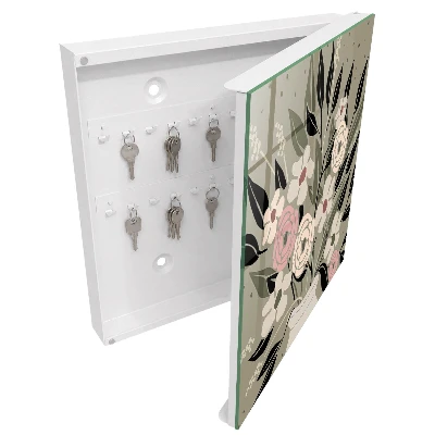 Armoire à clés design Composition florale