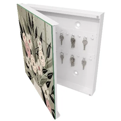 Armoire à clés design Composition florale