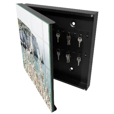Armoire à clés design Falaises et herbes