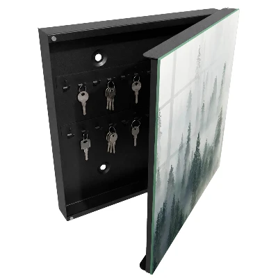 Armoire à clés décorative Forêt brumeuse