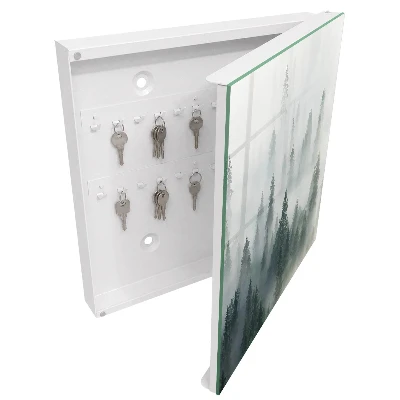 Armoire à clés décorative Forêt brumeuse