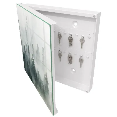 Armoire à clés décorative Forêt brumeuse