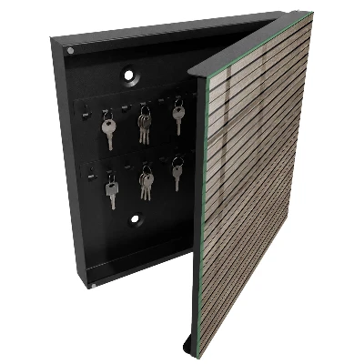 Armoire à clés design Planches de bois